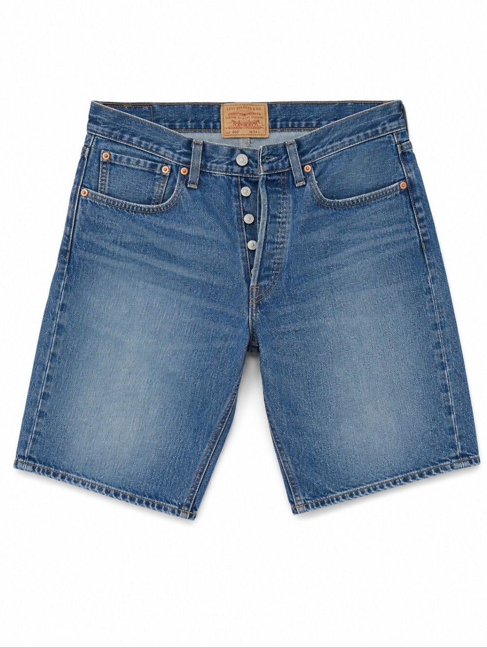 Levi’s 501 Original Button Fly Denim Shorts 34 Jorts Jean
